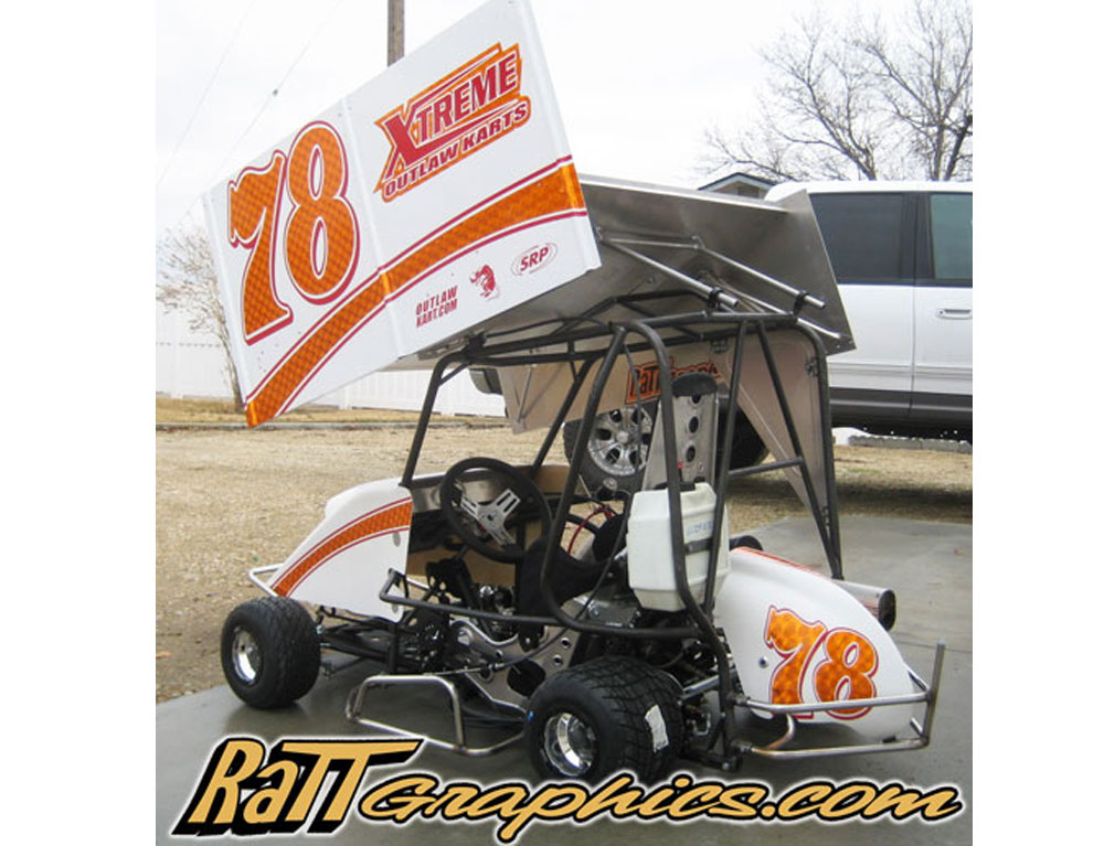 Outlaw Kart vinyl graphics