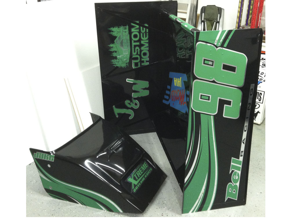 Outlaw Kart vinyl graphics