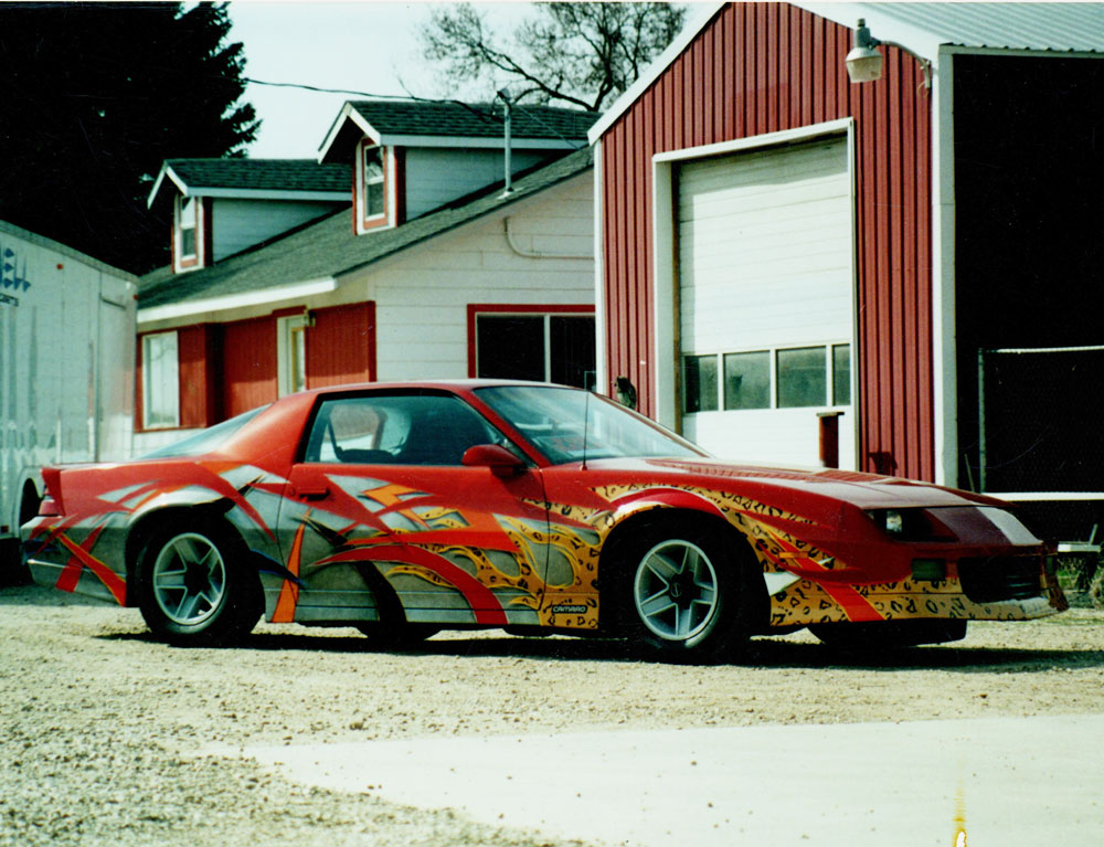 Custom painted camaro