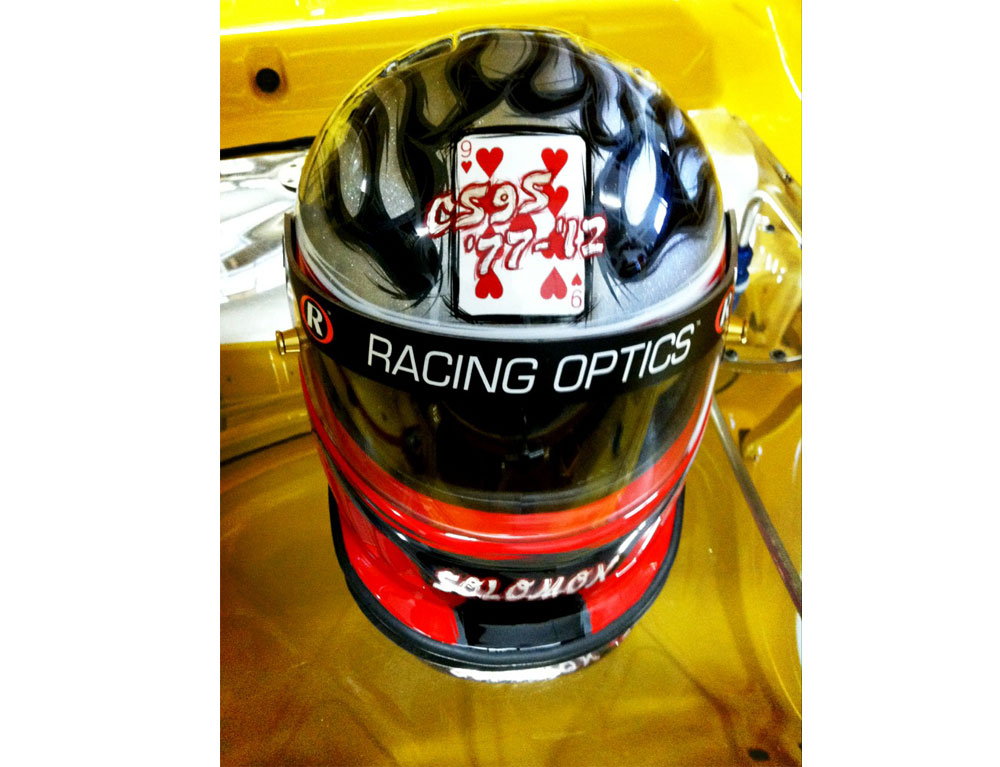 Helmet custom painted
