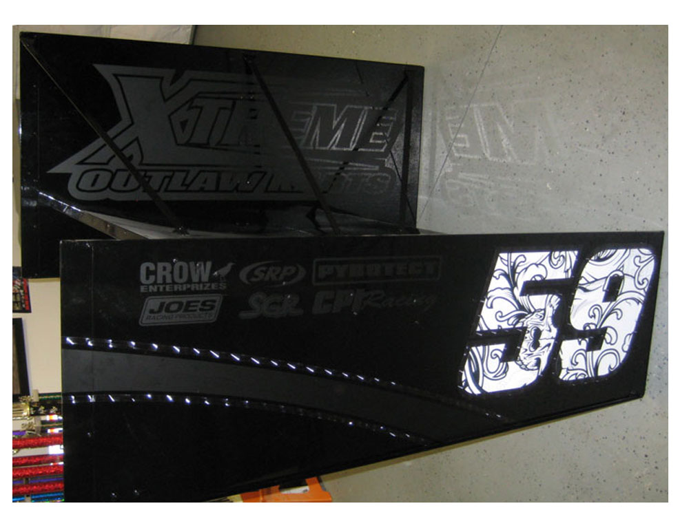 Outlaw Kart vinyl graphics