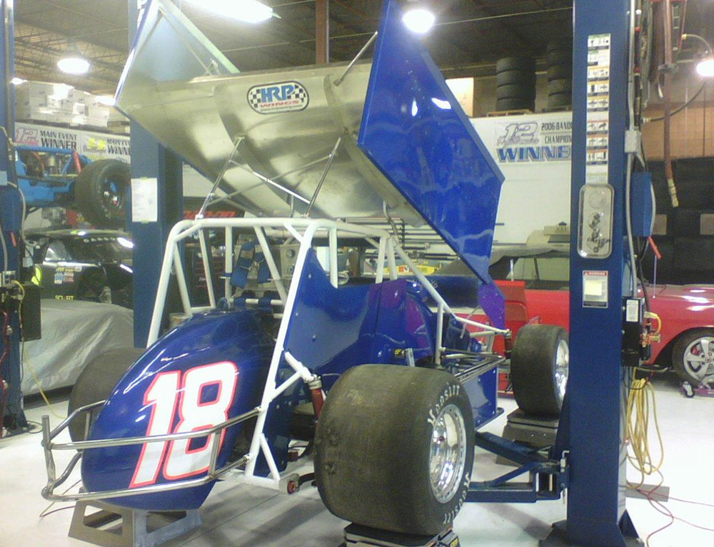 Winged Sprint Car
